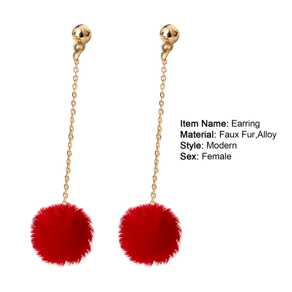 Đôi bông tai dáng rơi họa tiết bông tròn xinh xắn cho nữ