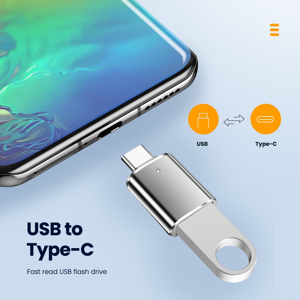 Bộ ĐiềU HợP ChuyểN ĐổI Type c Sang USB 3.0 OTG Cho Laptop / Xiaomi / Samsung / USB c