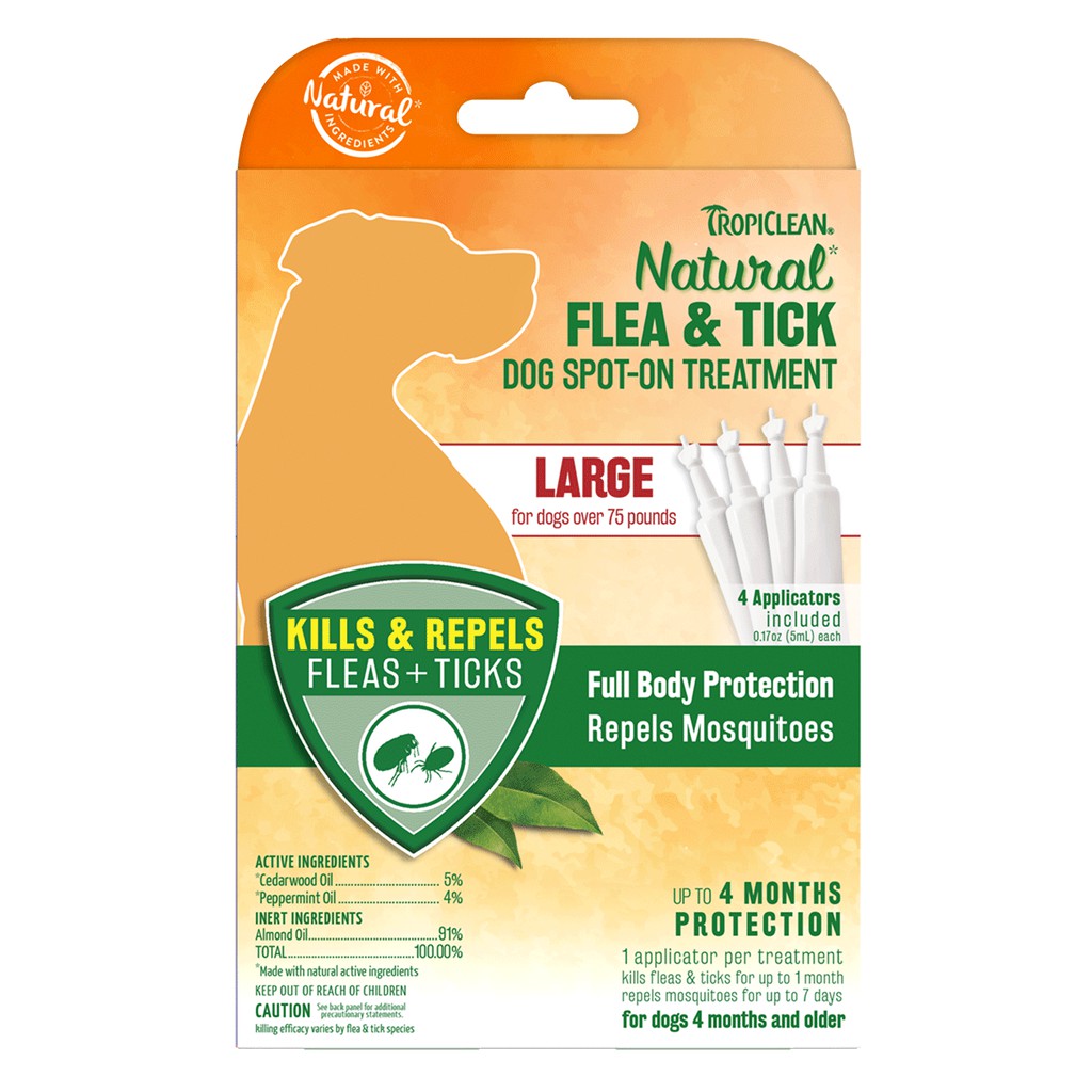 Nhỏ gáy chồng ve rận thiên nhiên cho Chó giống lớn - TROPICLEAN NATURAL FLEA AND TICK COLLAR FOR LARGE DOGS