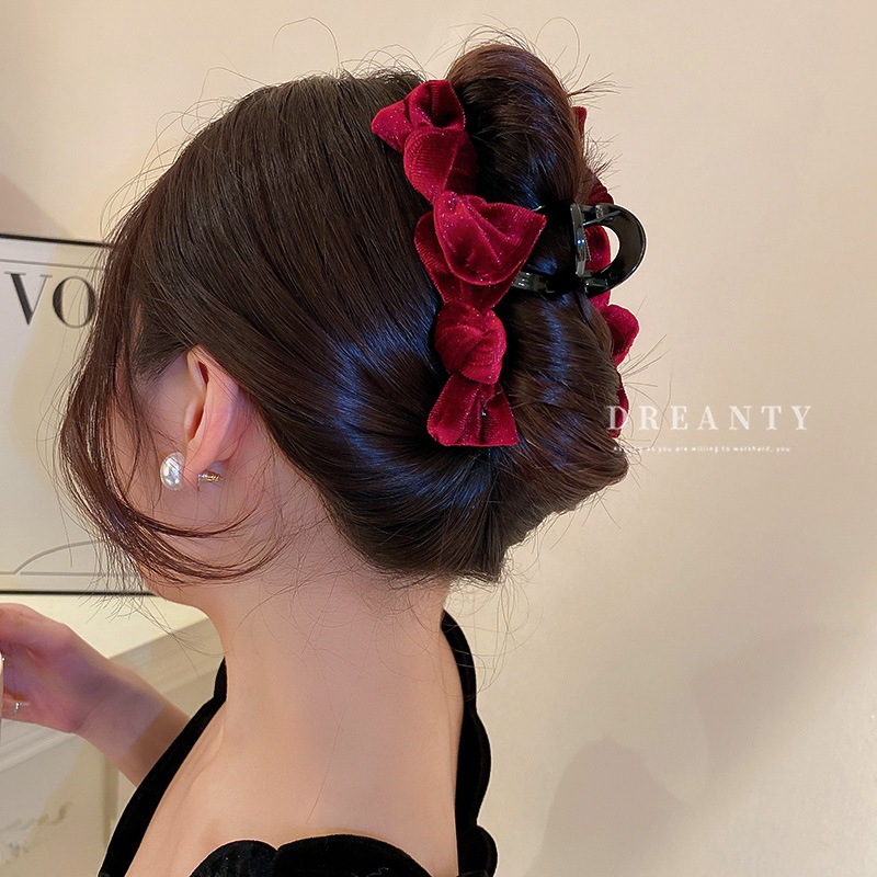 Kẹp Tóc Nơ Phong Cách Hàn Quốc Cổ Điển Thời Trang
