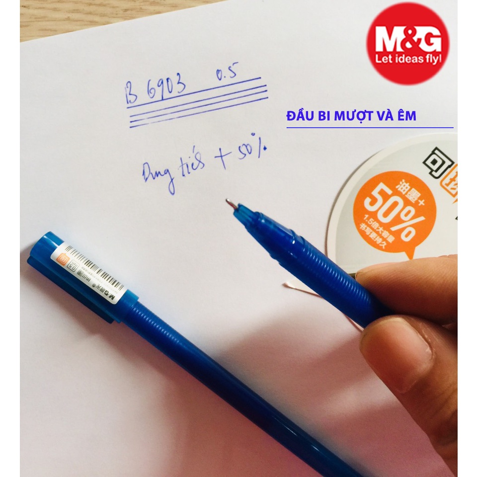 Bút tẩy xóa được M&G mực nhiều viết êm xóa sạch sẽ AKPB 6903