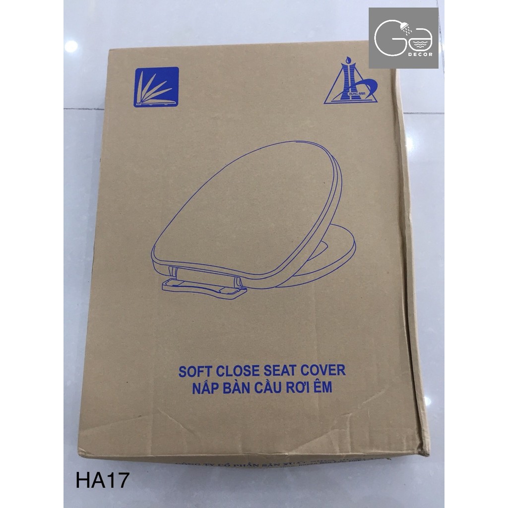 NẮP BÀN CẦU ĐÓNG ÊM HA17 - PKNHAH0011 (THƯƠNG HIỆU HÙNG ANH)