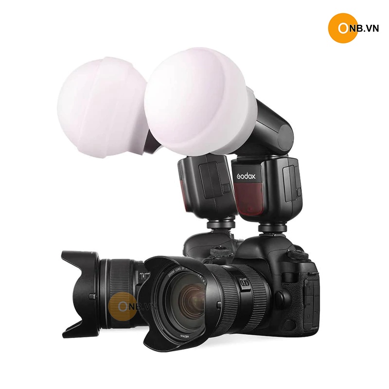 Godox AK-R22 Diffuser Dome tròn tản sáng Flash Godox V1 gắn trực tiếp