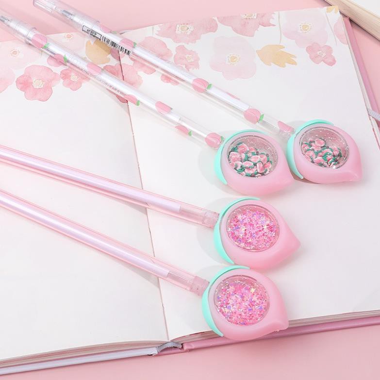 BÚT GEL ĐÀO TRÁI TIM KẾT HỢP TINH DẦU CHỐNG MUỖI 0.38mm