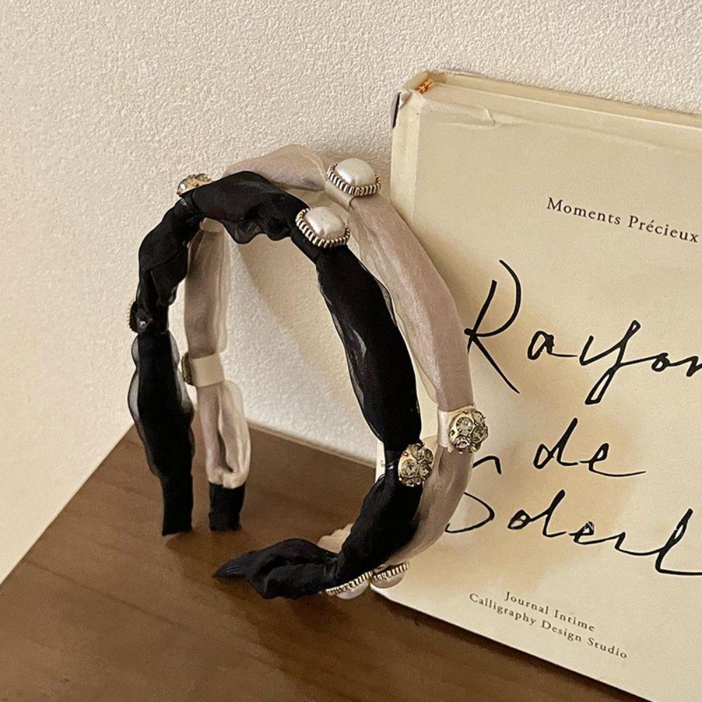 Băng Đô Cài Tóc Phối Lưới Thời Trang Cho Nữ