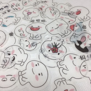 Sticker giấy mờ dán trang trí sổ tay, scrapbook, planner,.... size 3-4cm