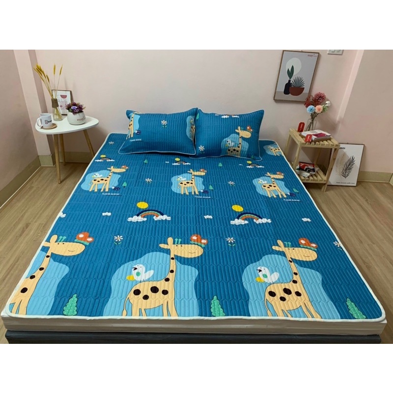 Chiếu Đũi Điều Hoà Tặng Kèm 2 Vỏ Gối
