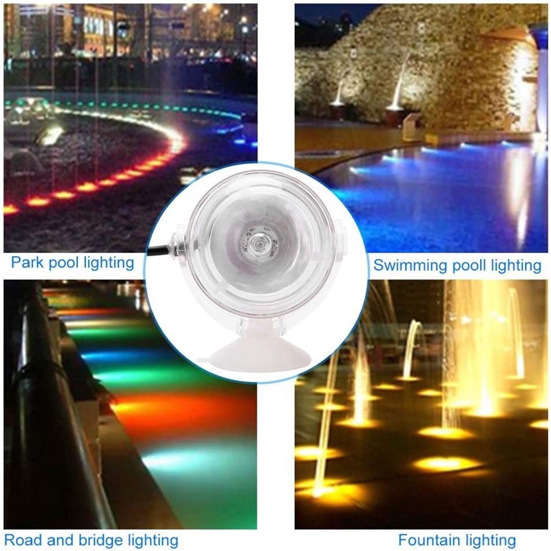 Đèn led trang trí bể cá chống nước có giác hút