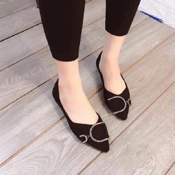 C2: Giày nữ, giày búp bê mũi nhọn móc siêu xinh | BigBuy360 - bigbuy360.vn