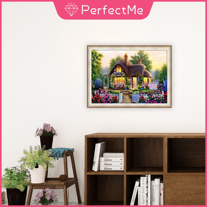 Bộ Tranh Đính Đá 5d Tự Làm 40x30cm Hình Phong Cảnh Độc Đáo Trang Trí Nhà Cửa