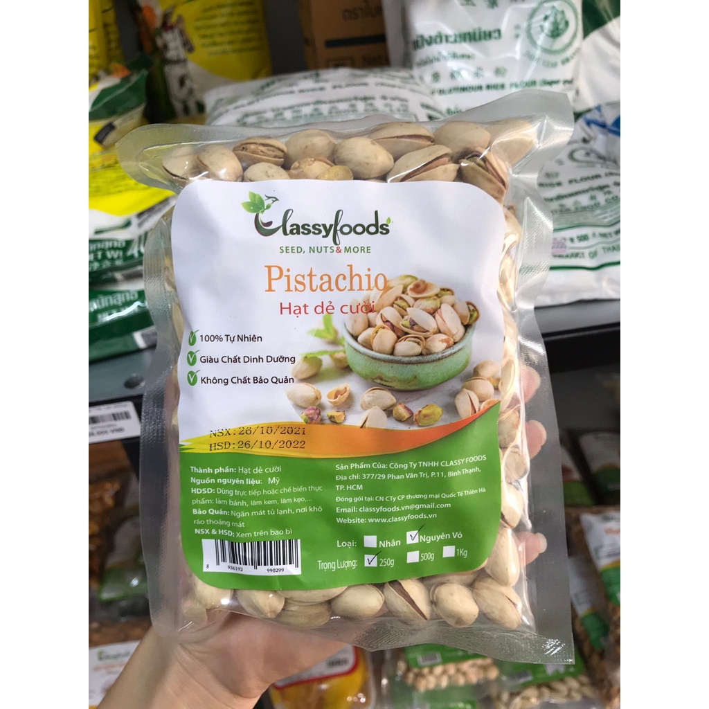 Hạt dẻ cười Classyfoods (250gram)