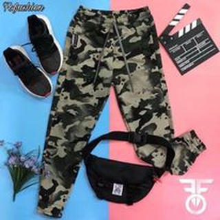 Quần jogger thun rằn ri xanh , made by f.o.f