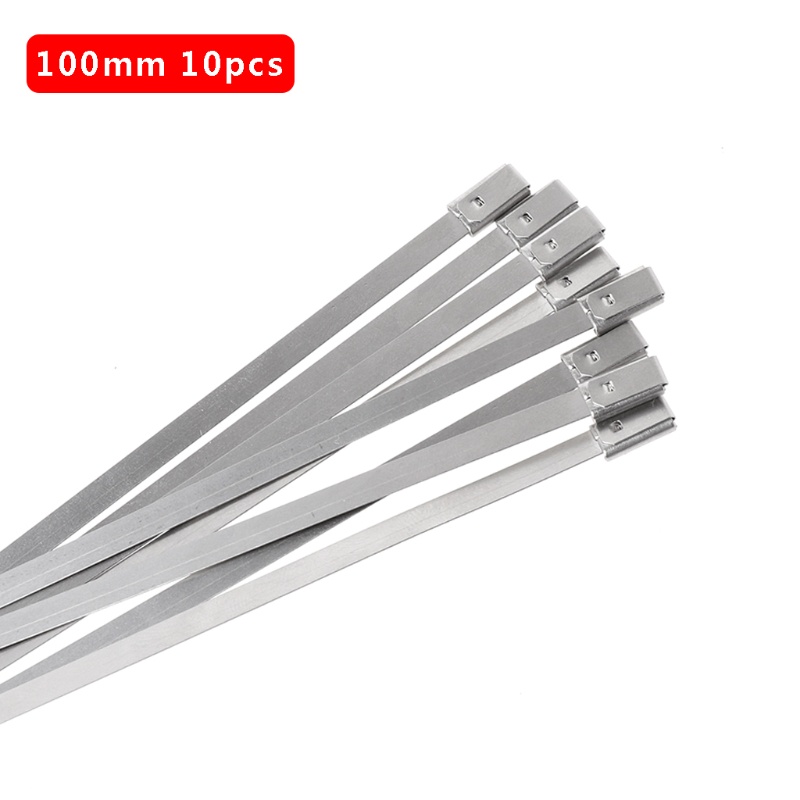 Set 10 dây rút bằng thép không gỉ dùng để quấn ống xả nhiệt đa năng tiện dụng