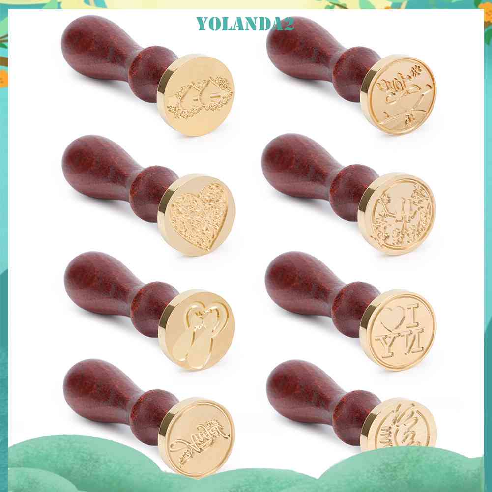 Con Dấu In Sáp Niêm Phong Thiệp Cưới Phong Cách Retro