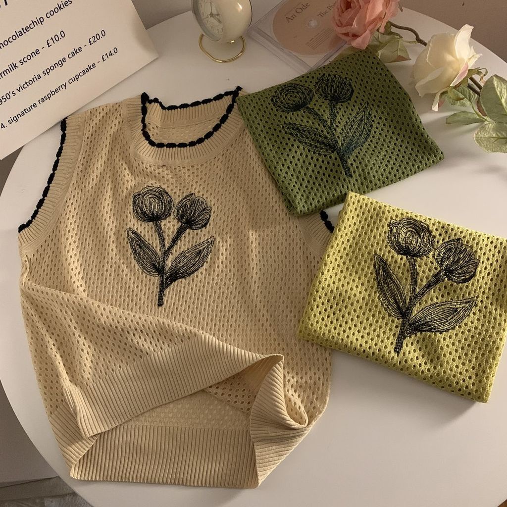 Áo Dệt Kim Sát Nách Thiết Kế Mới Thời Trang Dành Cho Mùa Hè