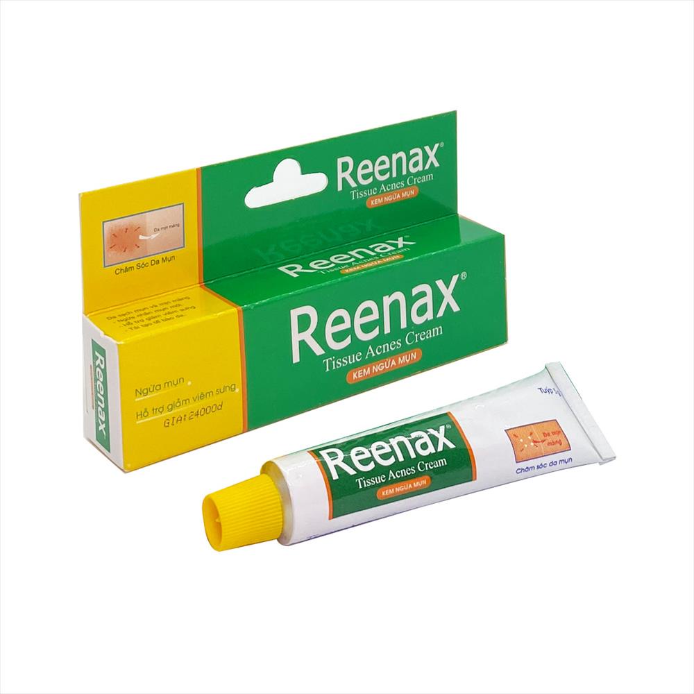 REENAX Tissue Acnes Cream - Ngừa mụn, viêm sưng, liền sẹo (tuýp 5gr)