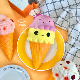 Squishy Kem ốc quế 2 tầng