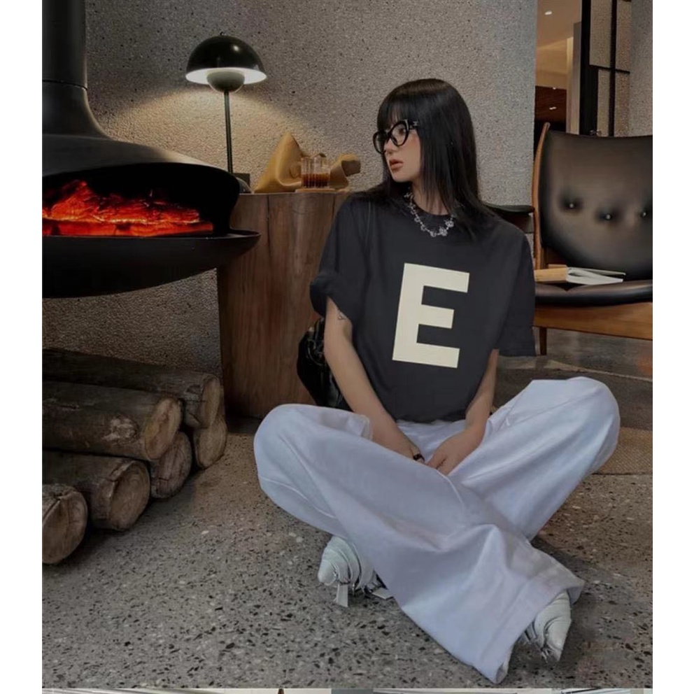 FOG FEAR OF GOD double-line ESSENTIALS summer tide brand couple loose E short-sleeved T-shirt