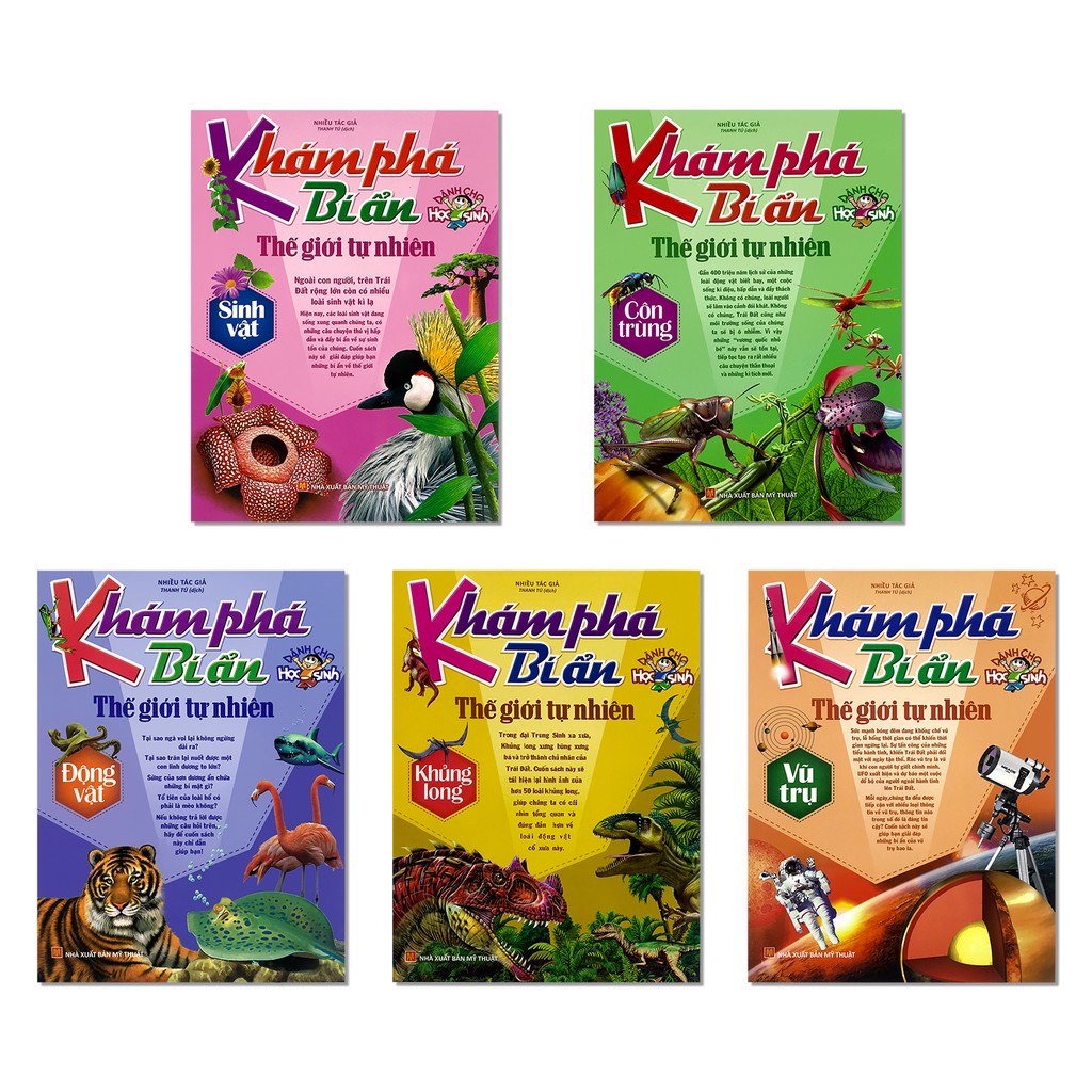 Sách - Combo Khám phá bí ẩn thế giới tự nhiên (5 Cuốn)