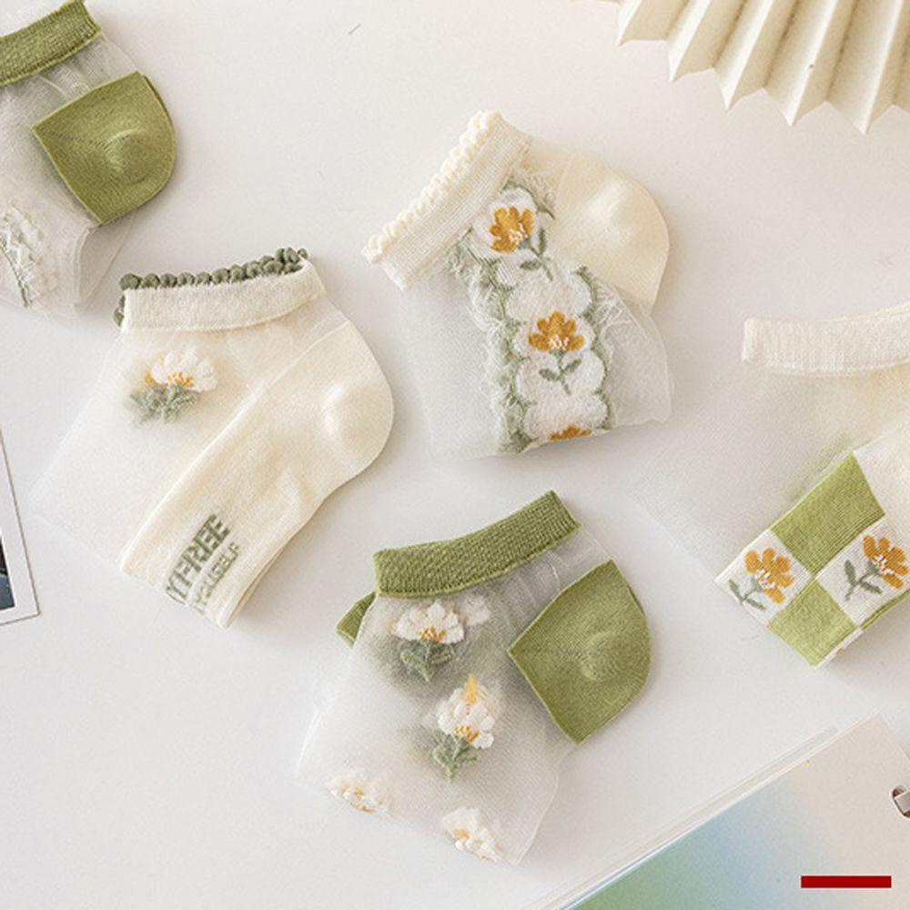 Vớ Ren Xanh Trong Suốt Phong Cách Lolita Nhật Bản Hợp Thời Trang Cho Nữ VANES1