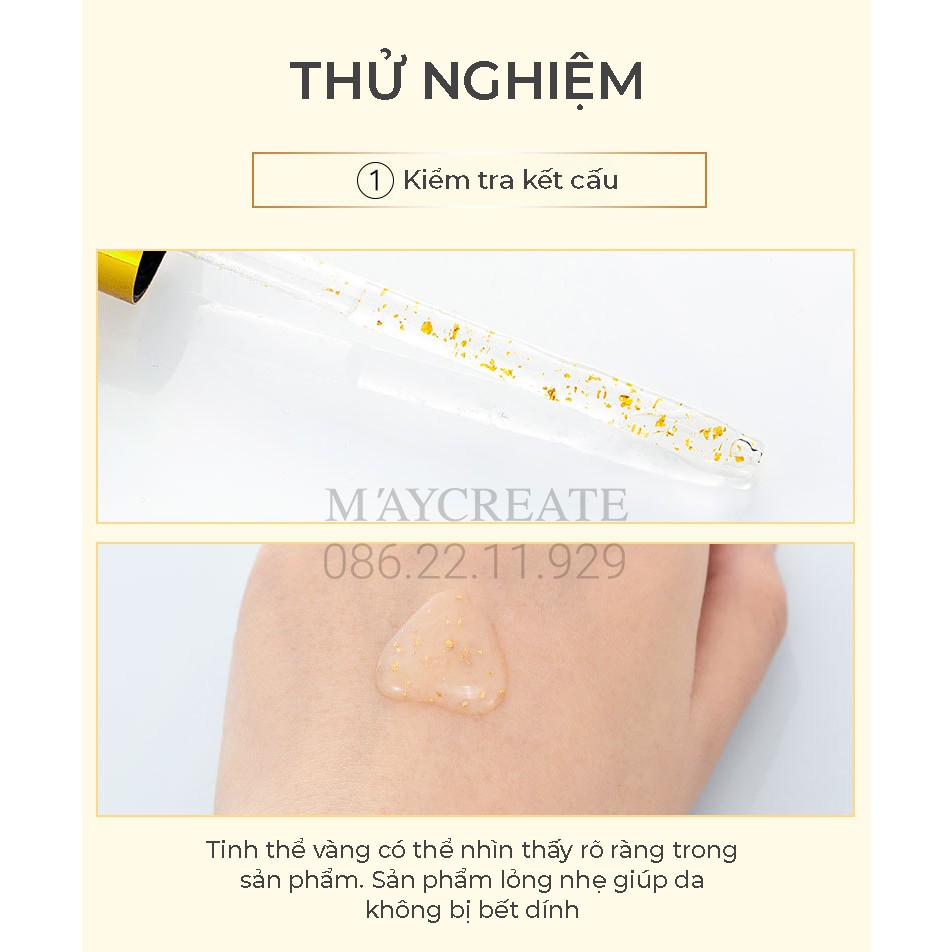 Tinh chất dưỡng trắng da cấp ẩm 24k Maycreate Whitening serum Nội Địa Trung