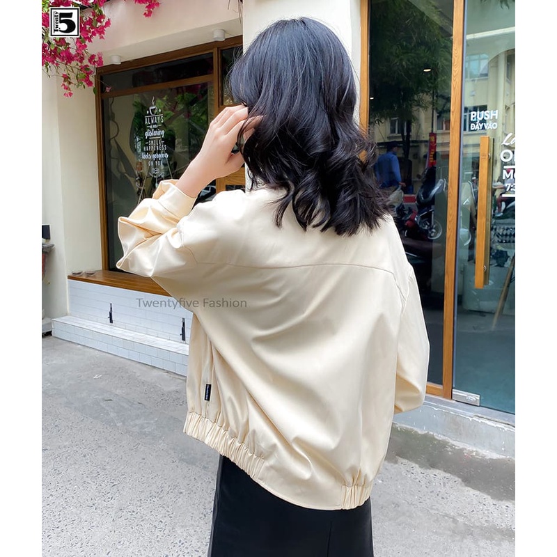Áo khoác bo nhún sườn gấu, túi chờm, tay chờm Twentyfive TK15