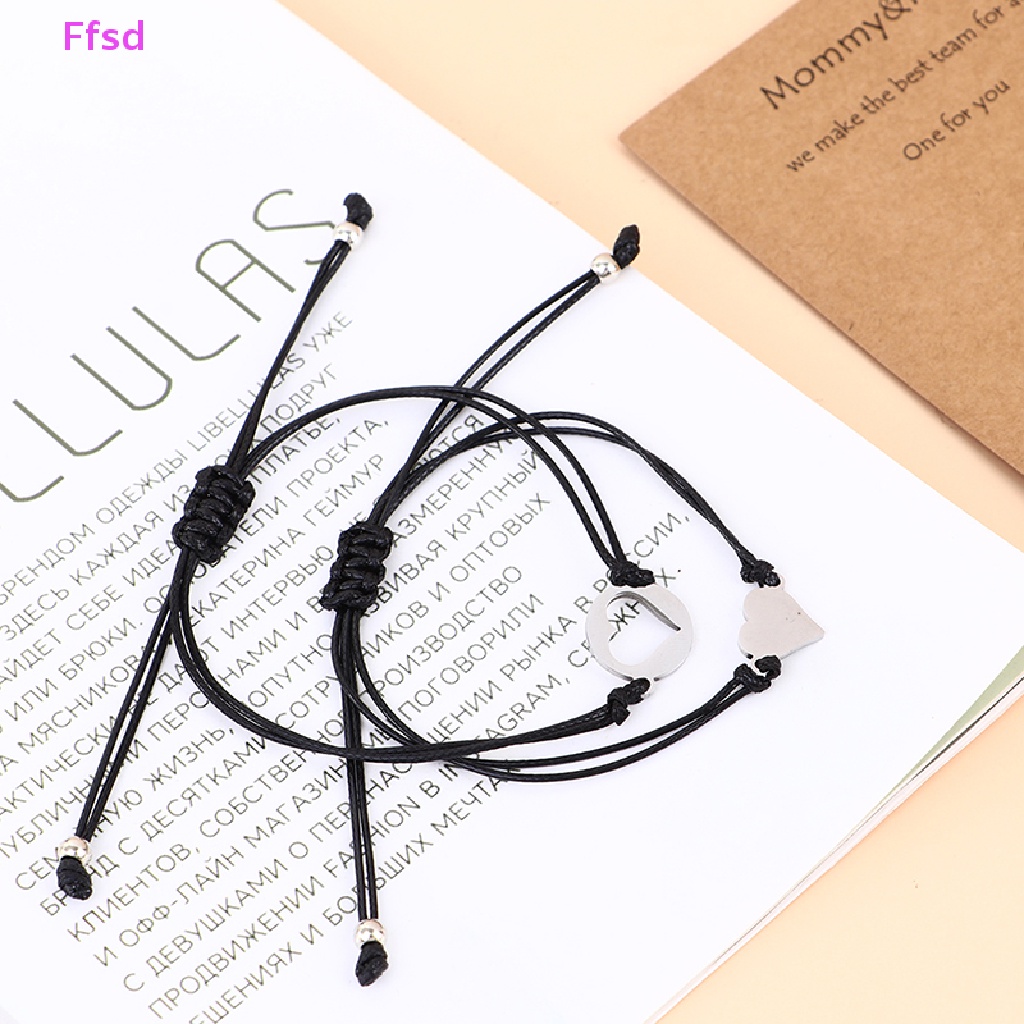 {Ffsd} Bộ 2 Vòng Tay Tình Yêu Bằng Thép Không Gỉ Phù Hợp Cho Mẹ Và Con Gái Bán Chạy
