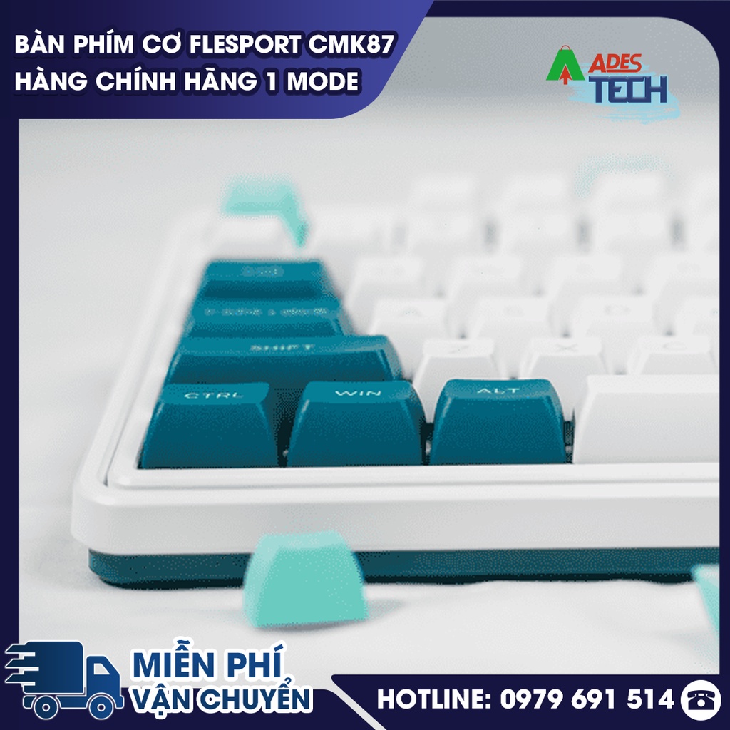 Bàn Phím Cơ FLEsport CMK87 Hàng Chính Hãng  1 MODE