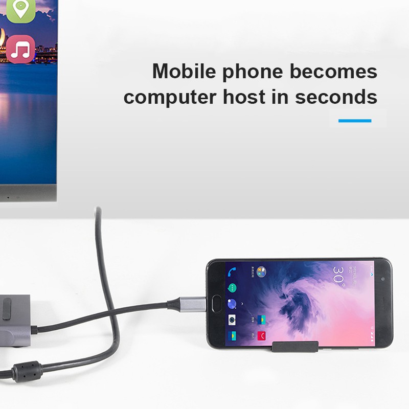 Bộ chia 10 cổng trong 1 USB Type-C sang USB 3.0/HDMI/PD/RJ45/SD/thẻ TF/VGA/3.5 cho MatebookXpro samsungs8/9 huaweip20