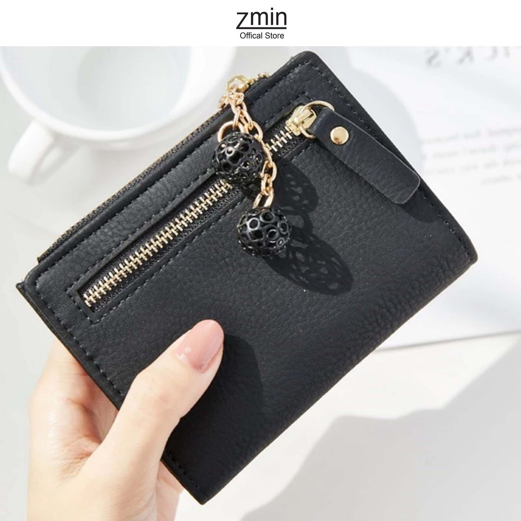 Ví bóp nữ mini cầm tay Zmin, chất liệu cao cấp có thể bỏ túi - V018