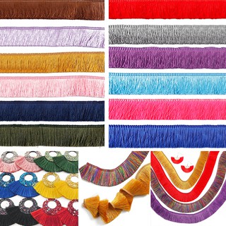 Dây ruy băng tua rua viền ren kim tuyến bằng vai polyester dùng làm phụ kiện quần áo thủ công rộng 30mm 1 mét