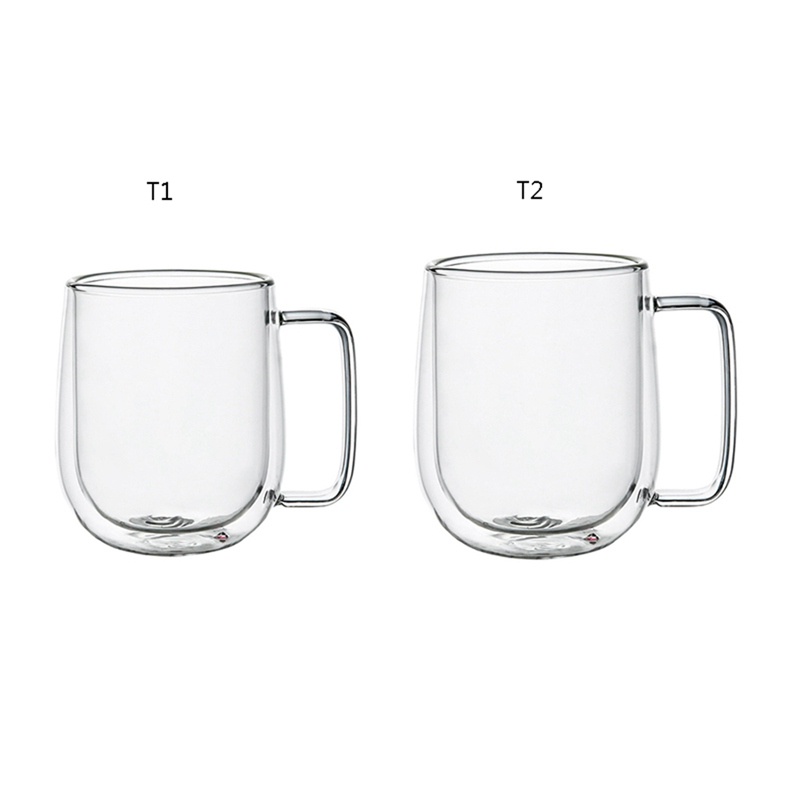 Cốc Thủy Tinh Uống Cà Phê / Sữa Hai Lớp Cao Cấp
