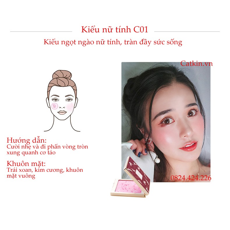 Phấn má hồng nội địa trung Catkin cực kỳ đáng yêu và sáng da 💕 | BigBuy360 - bigbuy360.vn