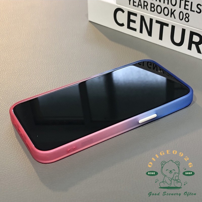 Ốp Điện Thoại Acrylic Màu gradient Chống Rơi Cho Iphone 13 12 11 Pro Max