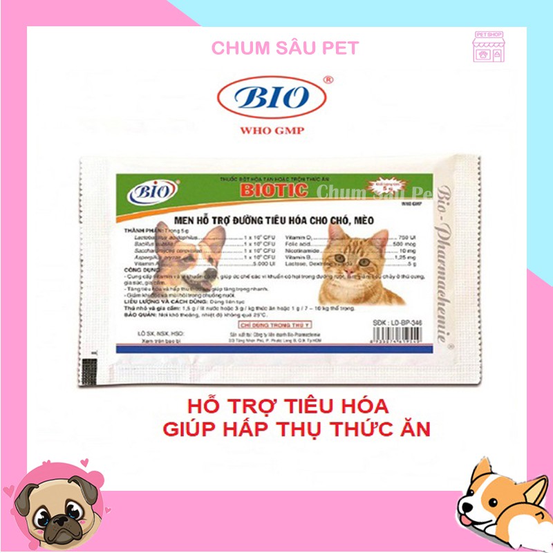 Men Tiêu Hóa Biotic Cho Chó Mèo