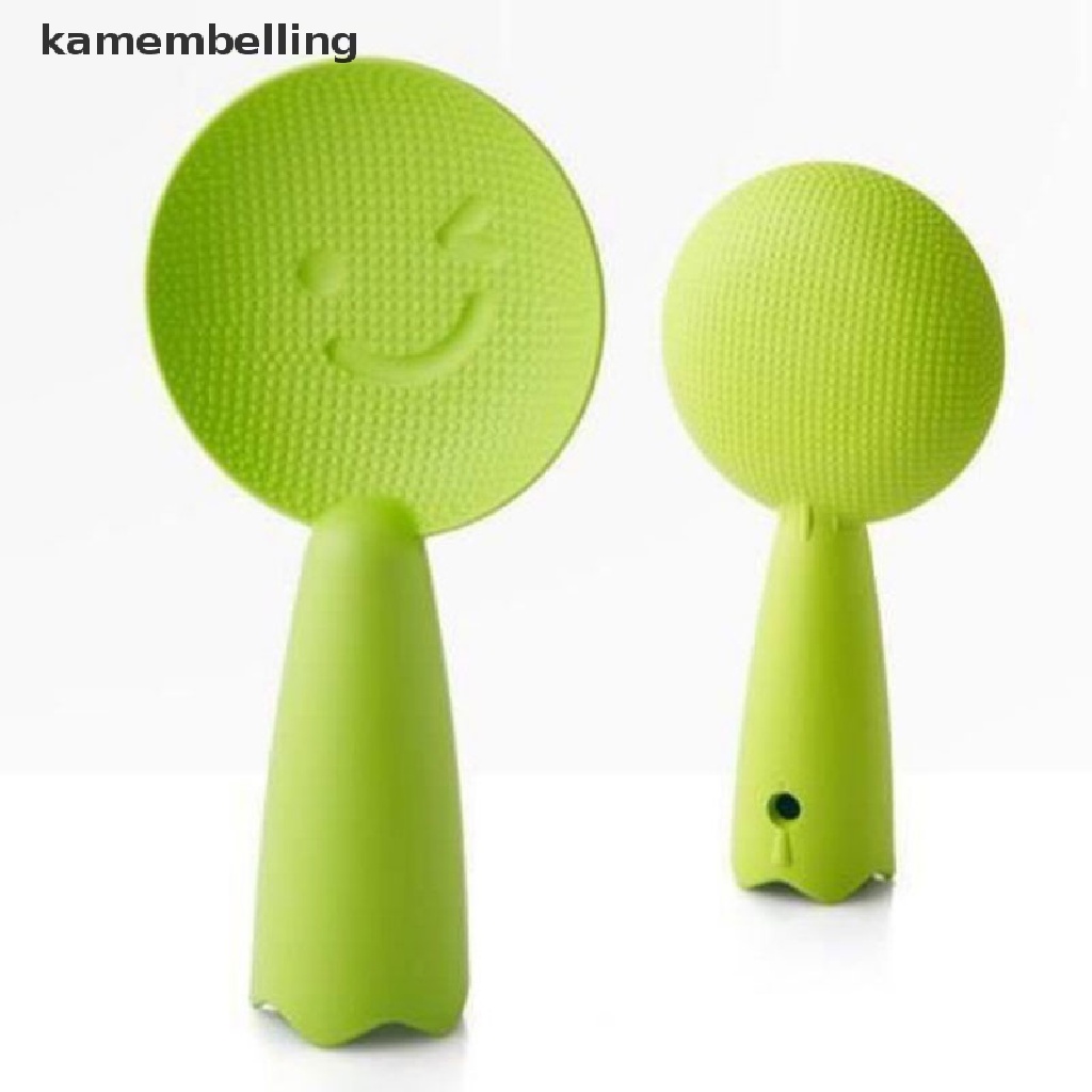 Muỗng xới cơm hình mặt cười có giá đỡ