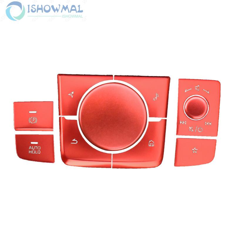 Set 10 Ốp Bảng Điều Khiển Đa Phương Tiện Bằng Hợp Kim Nhôm Cho Mazda 3 CX30 Mới