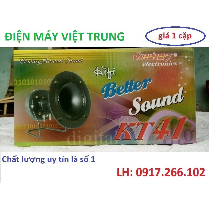 2 CỦ LOA TÉP KT41 ỐNG TRÒN - GỒM 1 ĐÔI