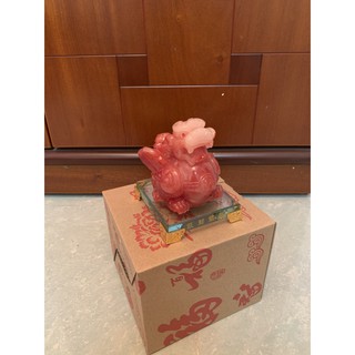 Tỳ Hưu đế thủy tinh đủ màu cao 10cm