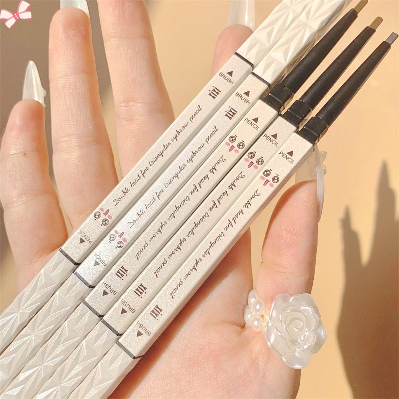 Bút Chì Vẽ Lông Mày Hai Đầu Chống Nước Lâu Trôi Không Gây Choáng Mượt Mà Và Dễ Điều Khiển