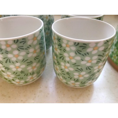 Bộ Ấm Chén Pha Trà Bằng Sứ Họa Tiết Hoa Nhí  Đẹp Mắt