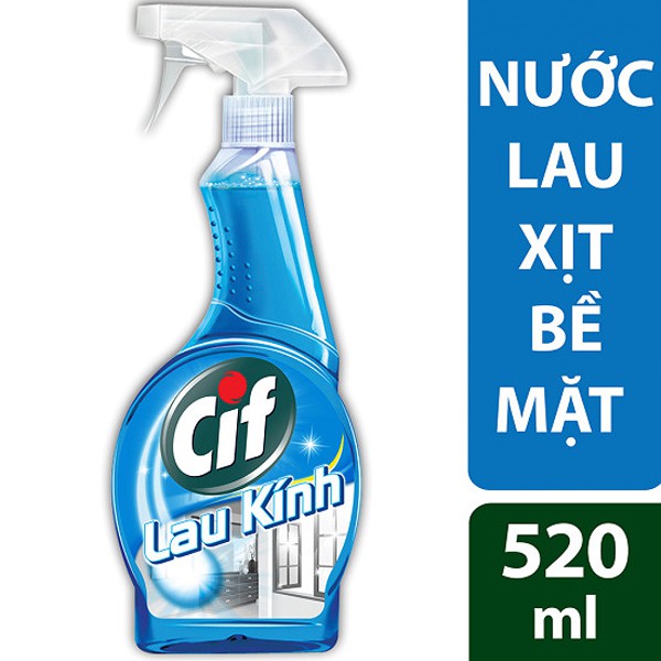 Nước Lau Kính Cif Dạng Xịt Chai 520ML