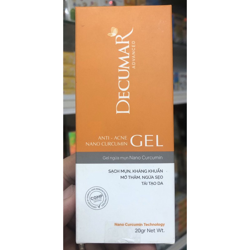 Decumar Gel - 20gram - sạch mụn, kháng khuẩn, mờ thâm, ngừa sẹo, tái tạo da