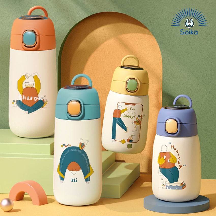 Bình Giữ Nhiệt Cute SOIKA ST02420 Inox 304 420ml
