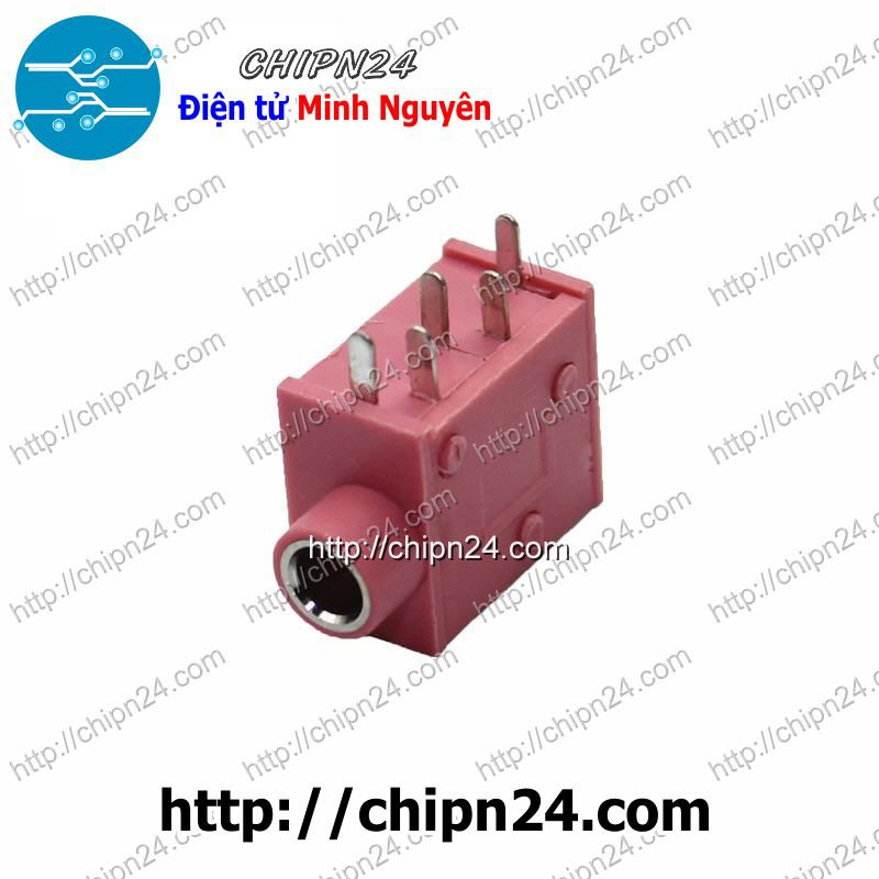 [2 CÁI] (G30) Jack Audio PJ-325 PJ325 Hồng 3.5MM