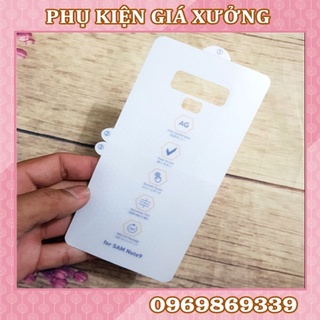 [KÈM GIẤY LAU] PPF SAMSUNG nhám chống vân tay mặt trước + sau các mã màn cong