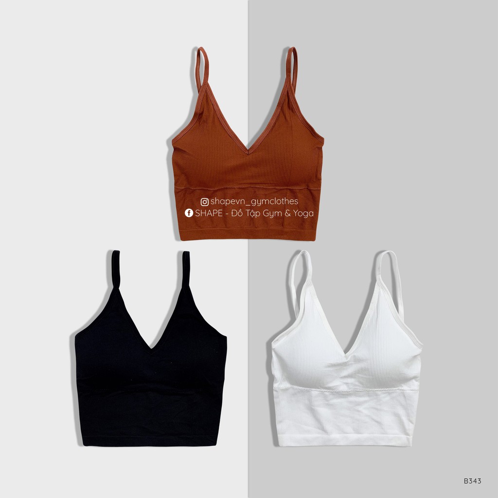 Áo bra thể thao ứng dụng thời trang cotton đẹp - tập gym yoga