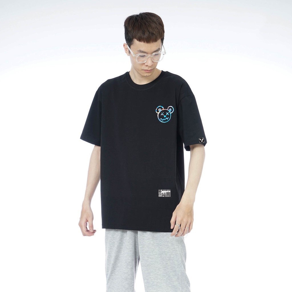 Áo thun Tee Basic Summer Bear, thun rộng tay lỡ ( V21 )