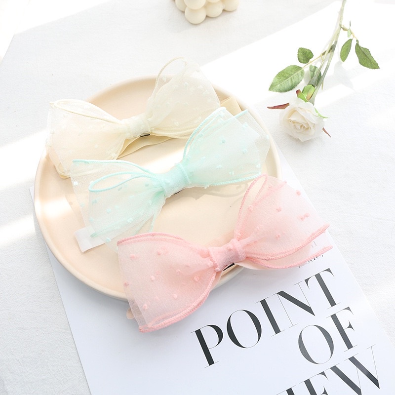 Băng đô nơ chấm đáng yêu cho bé