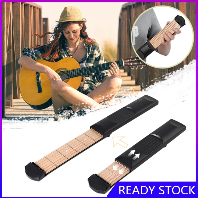 FL【COD Ready】Tay cầm đàn guitar 6 dây bỏ túi hỗ trợ luyện tập cho người mới bắt đầu